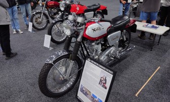 Our Fastback at the Motorcycle Show